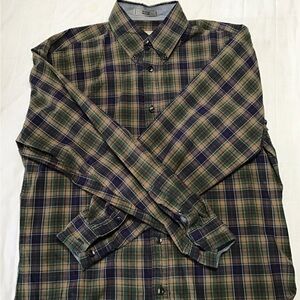 Lot of 2 - Enro Vintage - Men's Plaid Casual Button-Down Shirts